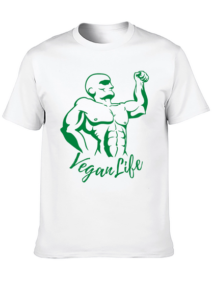 Camiseta Hombre Negra Diseño Vegan Life
