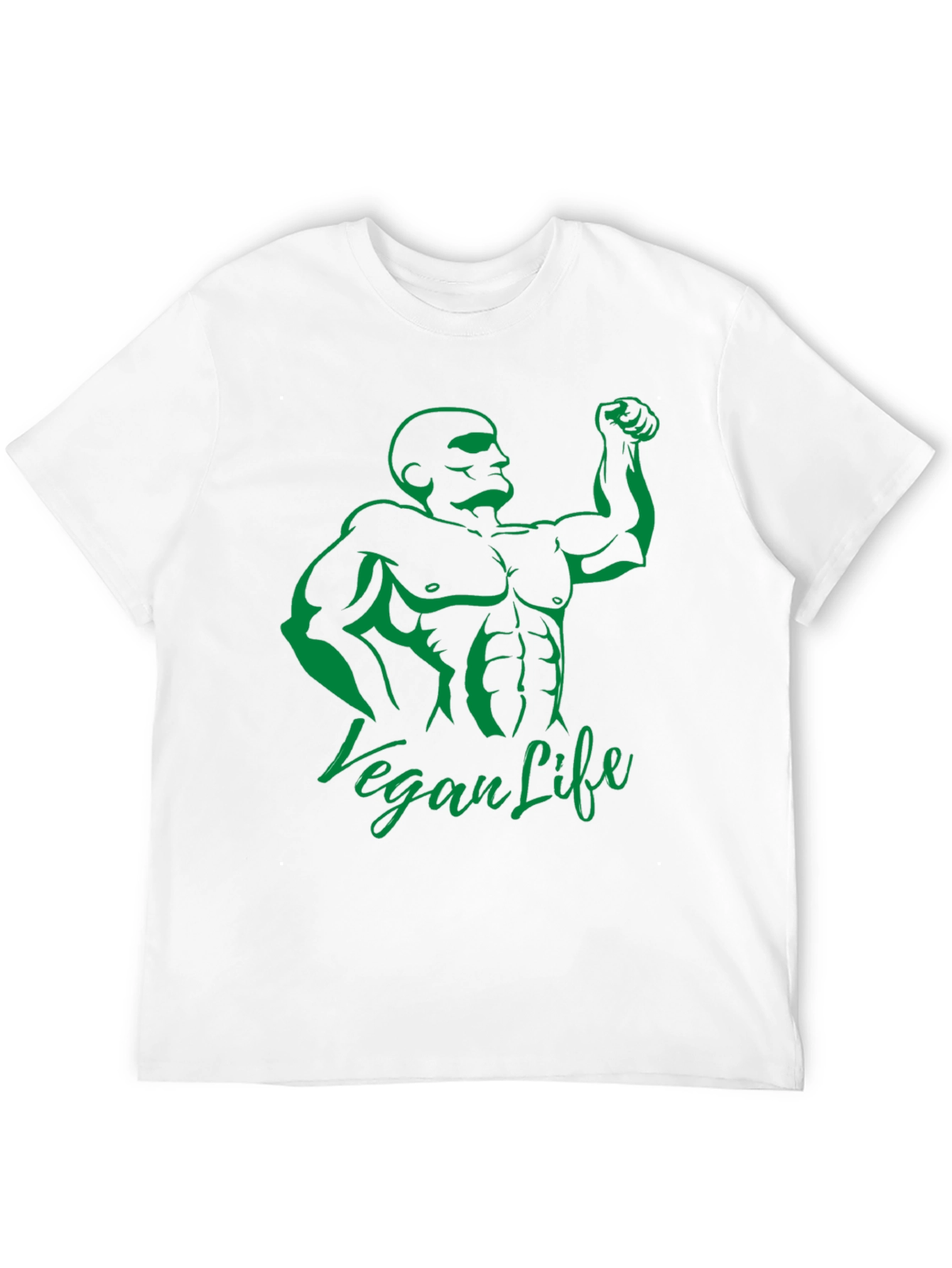 Camiseta Hombre Negra Diseño Vegan Life