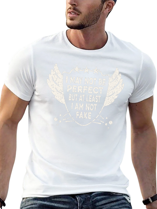 Camiseta Negra: No Soy Perfecto Pero No Soy Falso
