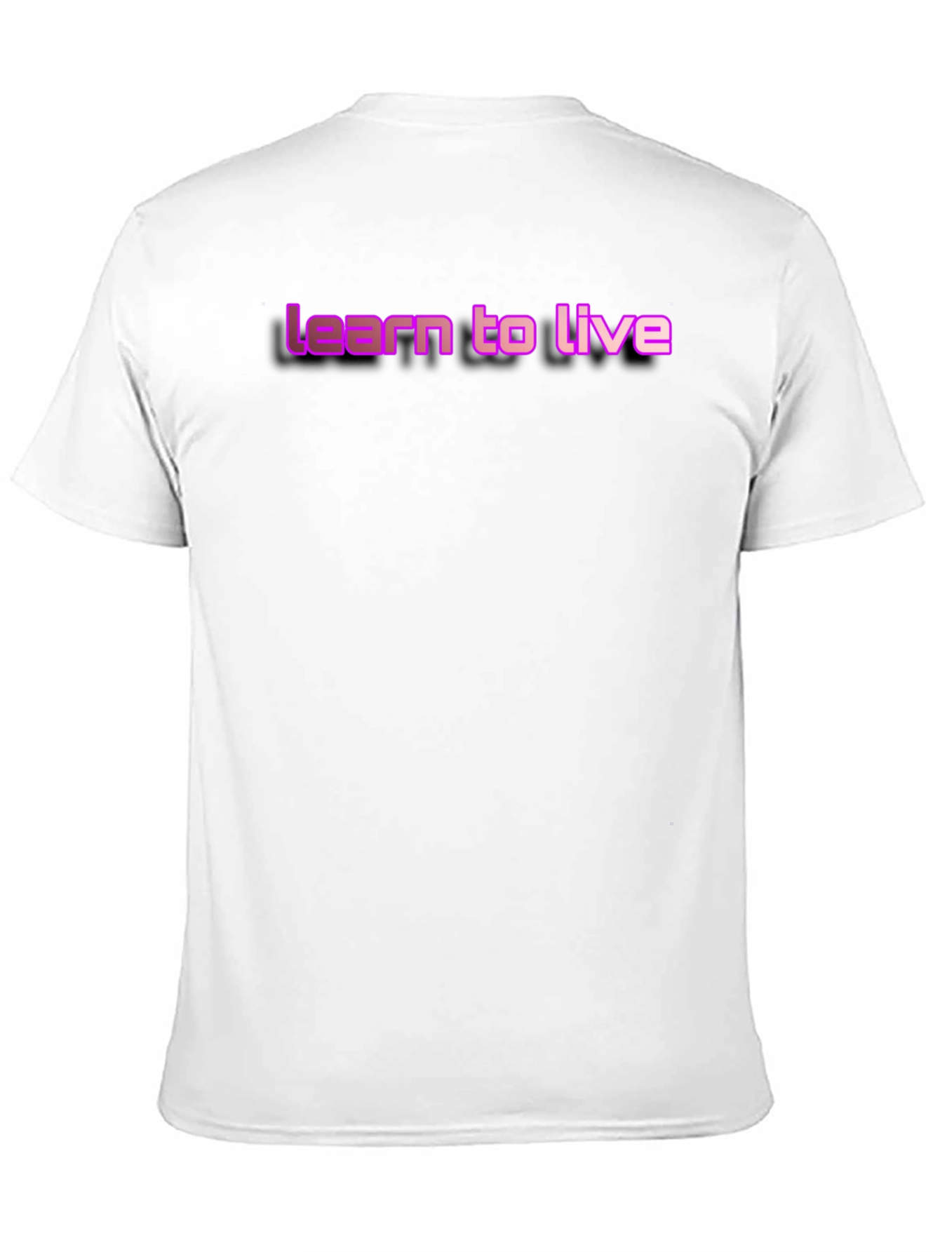 Camiseta Negra con Diseño Learn to Live
