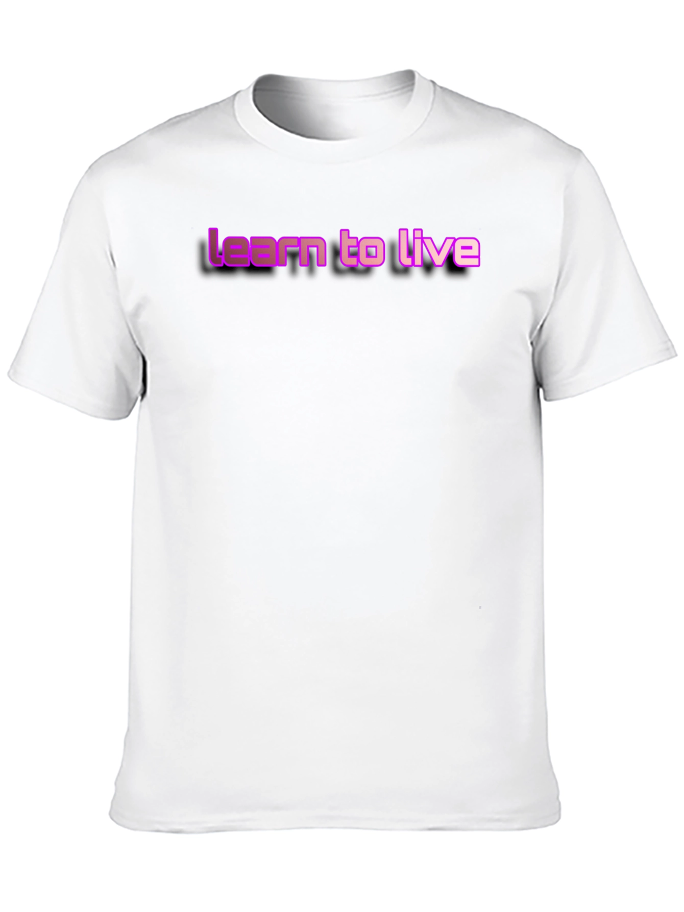 Camiseta Negra con Diseño Learn to Live