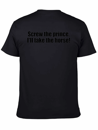 Camiseta Negra: ¡Prefiero el Caballo!