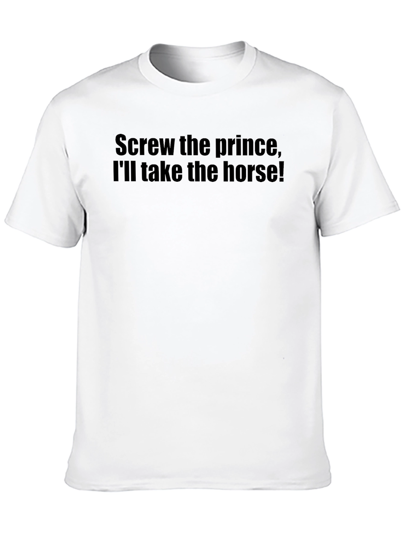 Camiseta Negra: ¡Prefiero el Caballo!