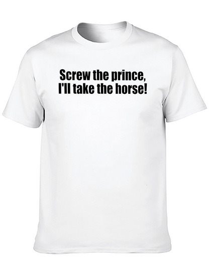 Camiseta Negra: ¡Prefiero el Caballo!