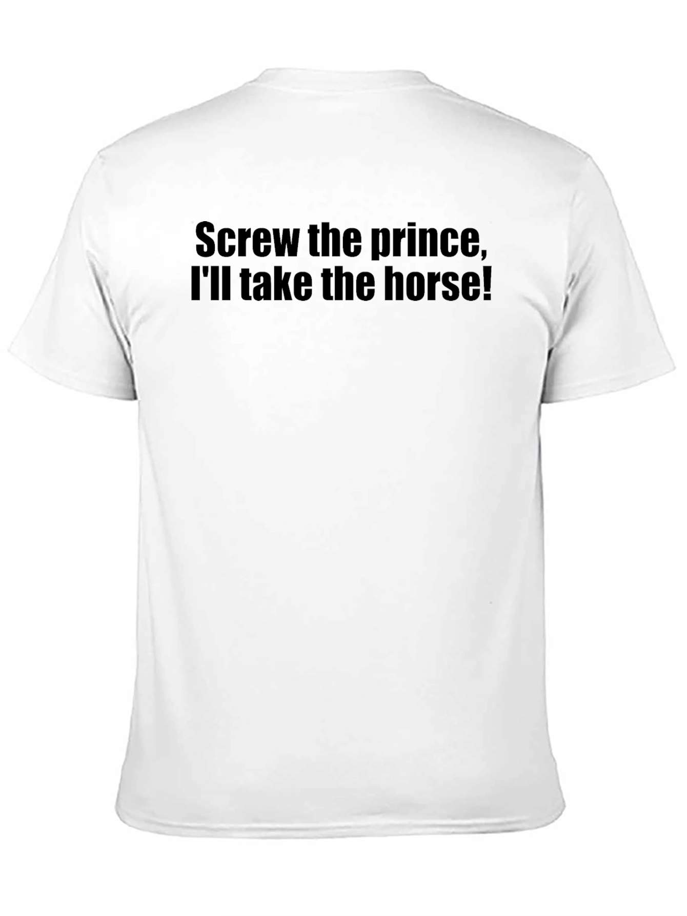 Camiseta Negra: ¡Prefiero el Caballo!