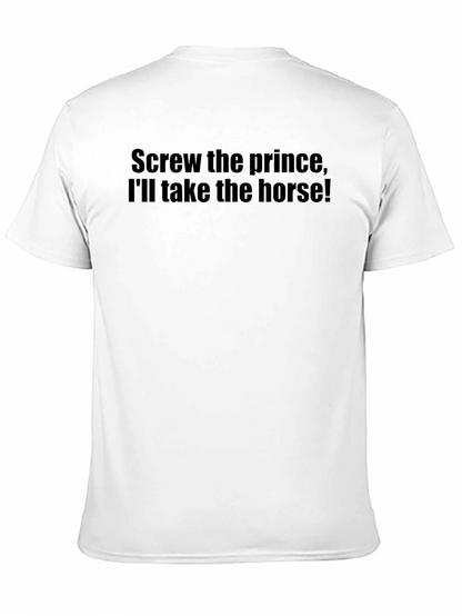 Camiseta Negra: ¡Prefiero el Caballo!