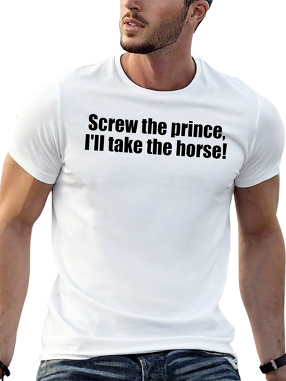 Camiseta Negra: ¡Prefiero el Caballo!