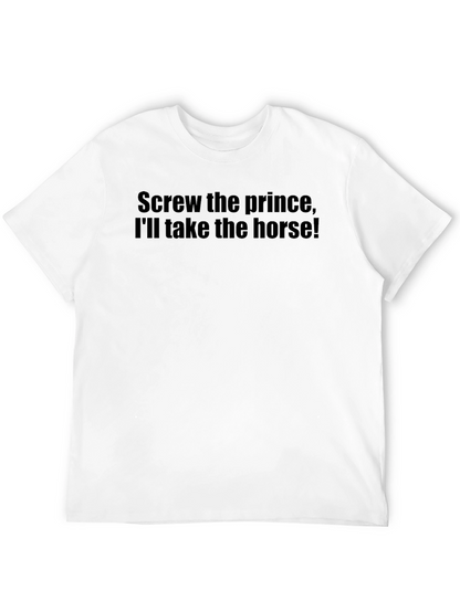 Camiseta Negra: ¡Prefiero el Caballo!