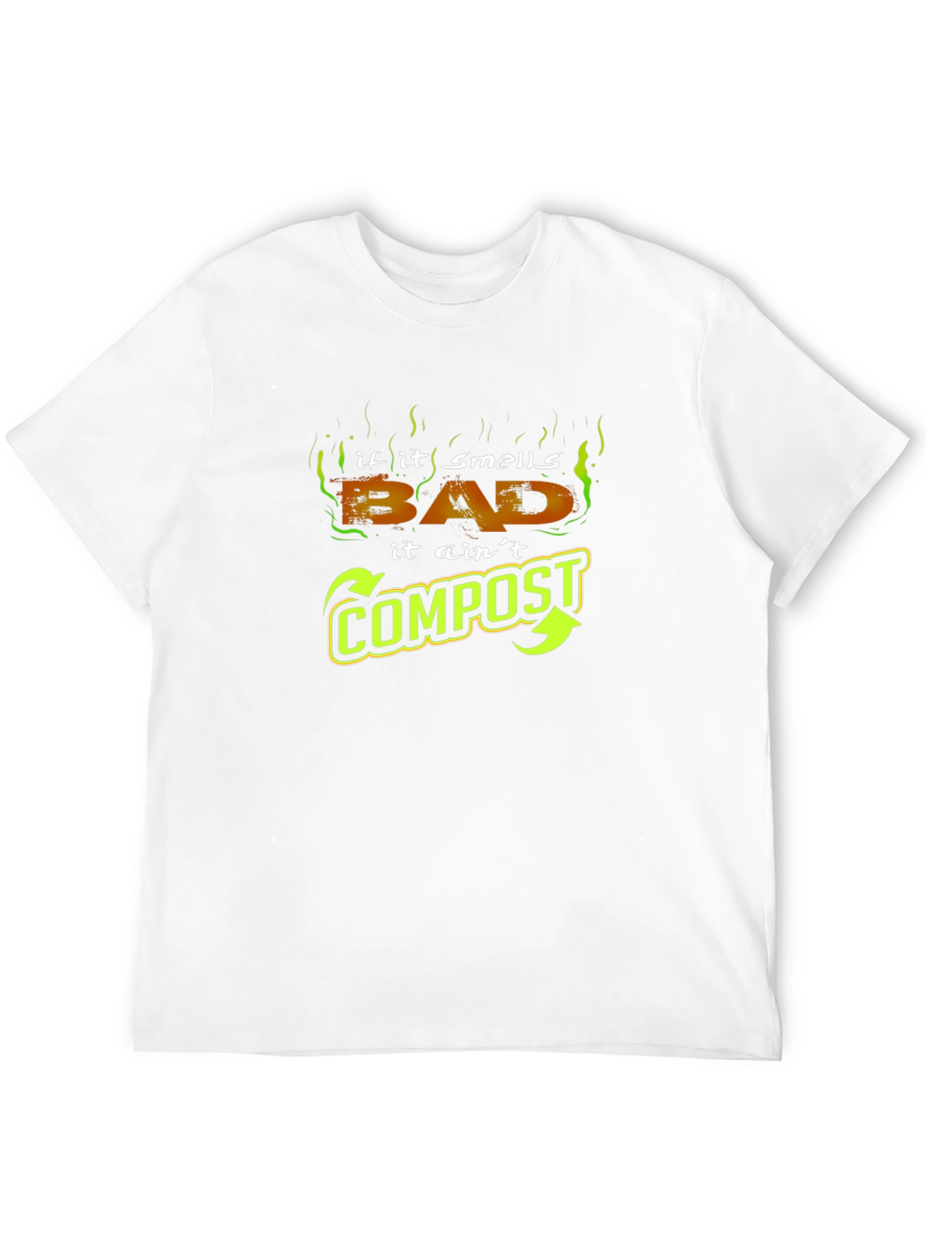 Camiseta Negra - Si Huele Mal No es Compost