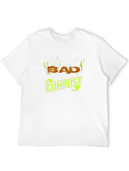 Camiseta Negra - Si Huele Mal No es Compost