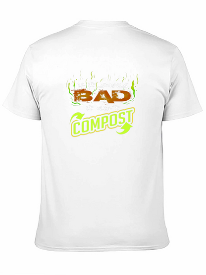 Camiseta Negra - Si Huele Mal No es Compost