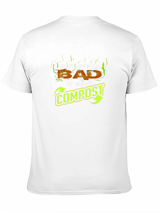 Camiseta Negra - Si Huele Mal No es Compost