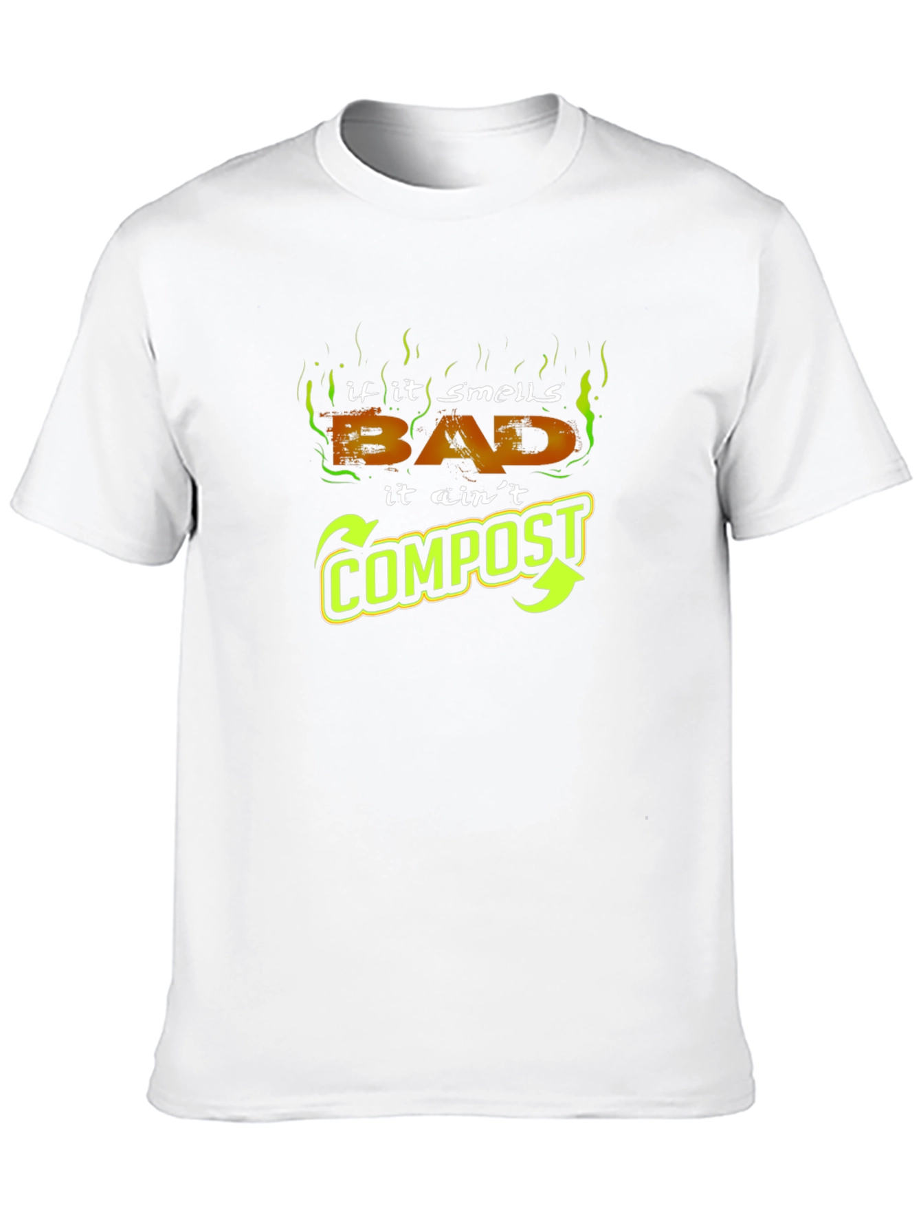Camiseta Negra - Si Huele Mal No es Compost