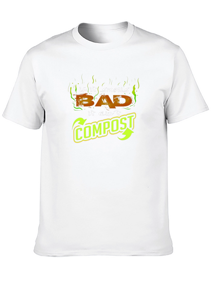 Camiseta Negra - Si Huele Mal No es Compost