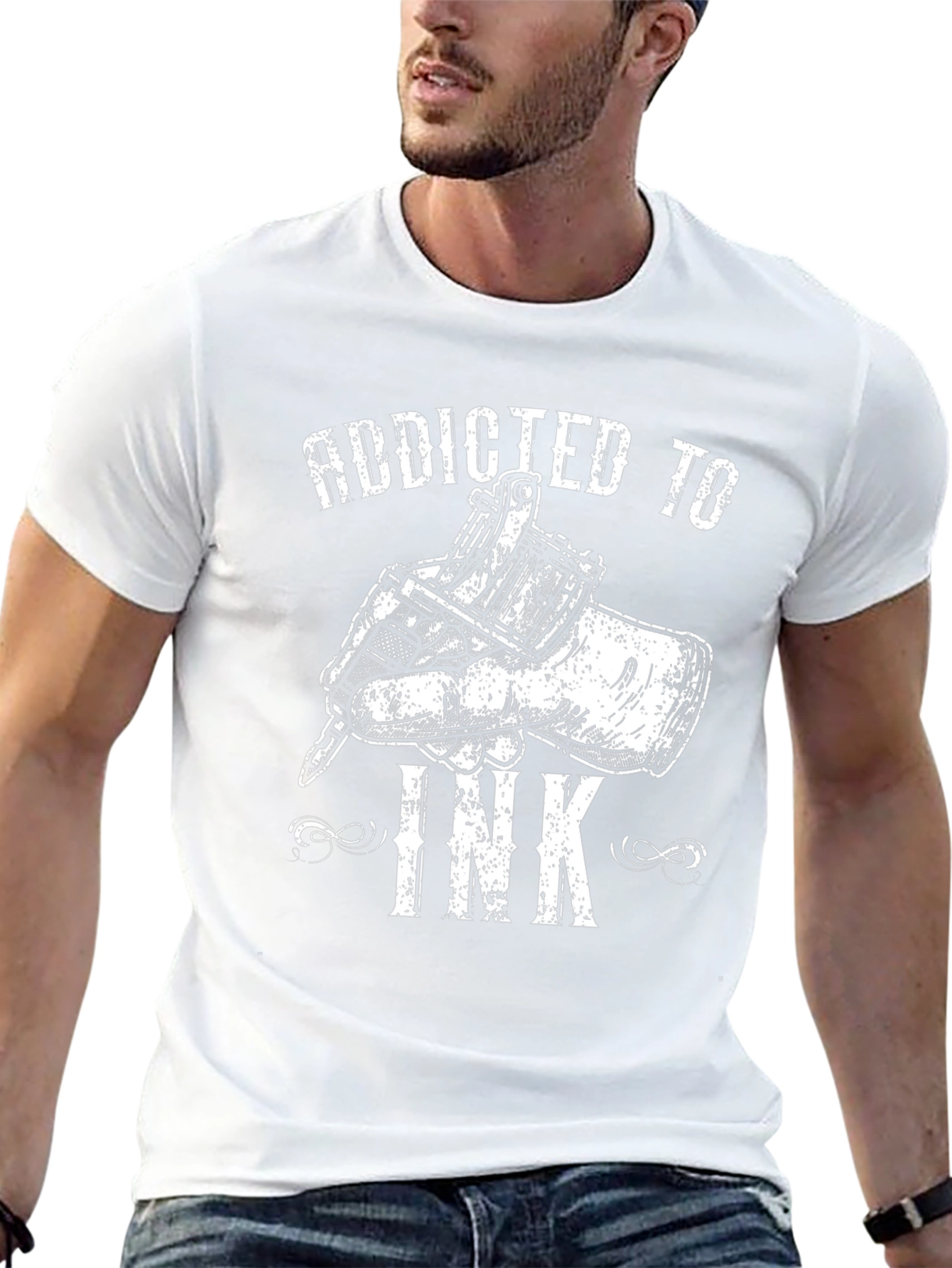 Camiseta Negra Addicted to Ink