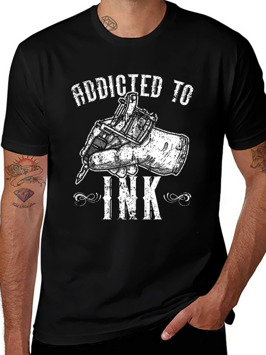 Camiseta Negra Addicted to Ink