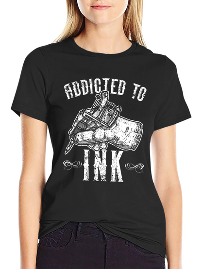 Camiseta Negra Addicted to Ink