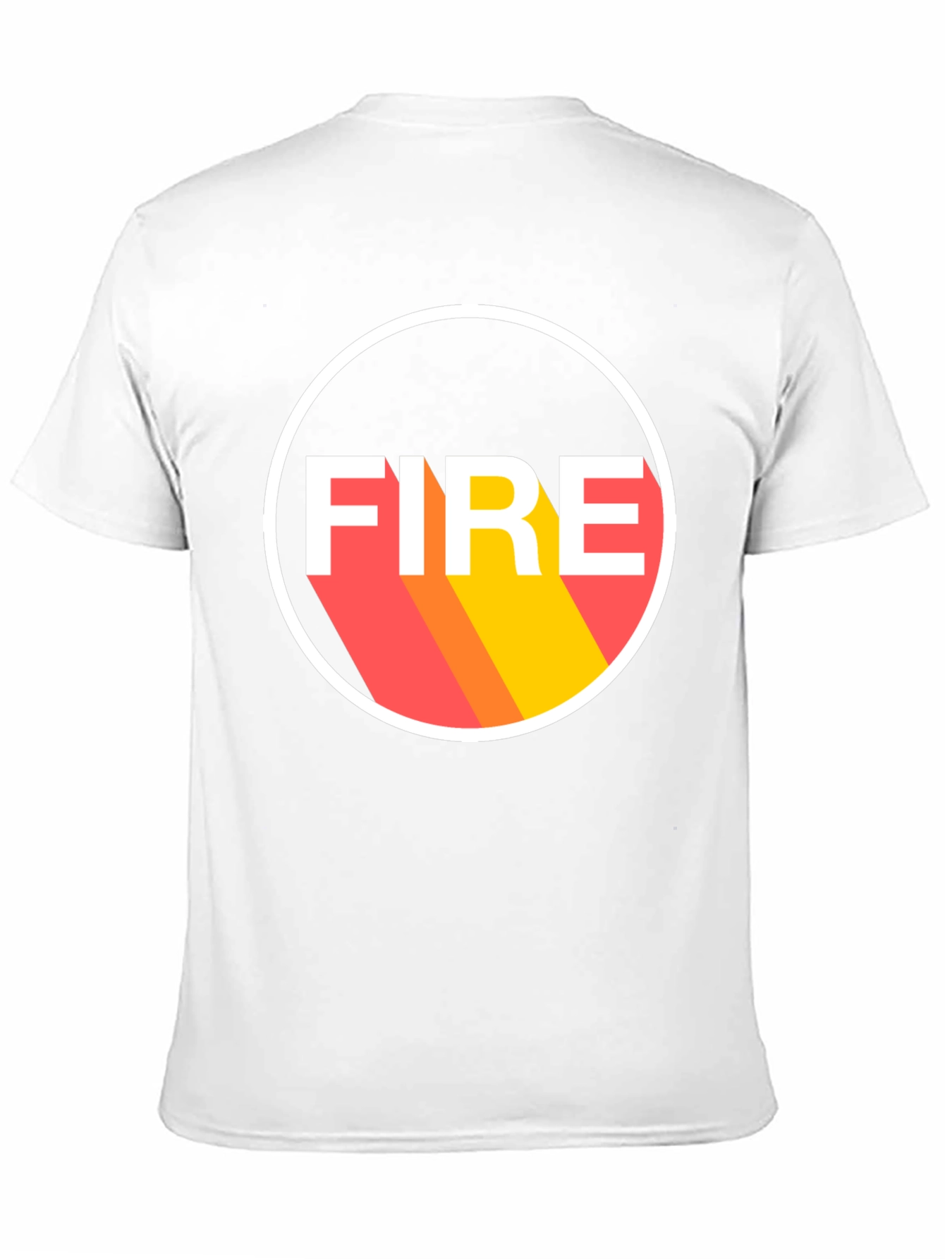 Camiseta Negra FIRE Diseño Retro