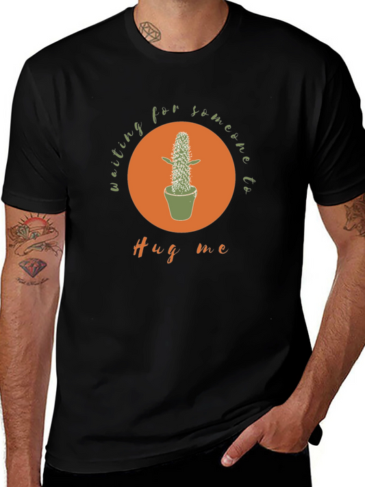 Camiseta Hombre Cactus Hug Me