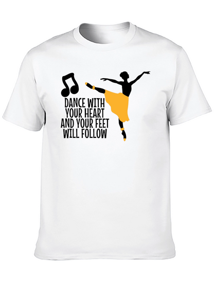 Camiseta Negra con Diseño de Bailarina