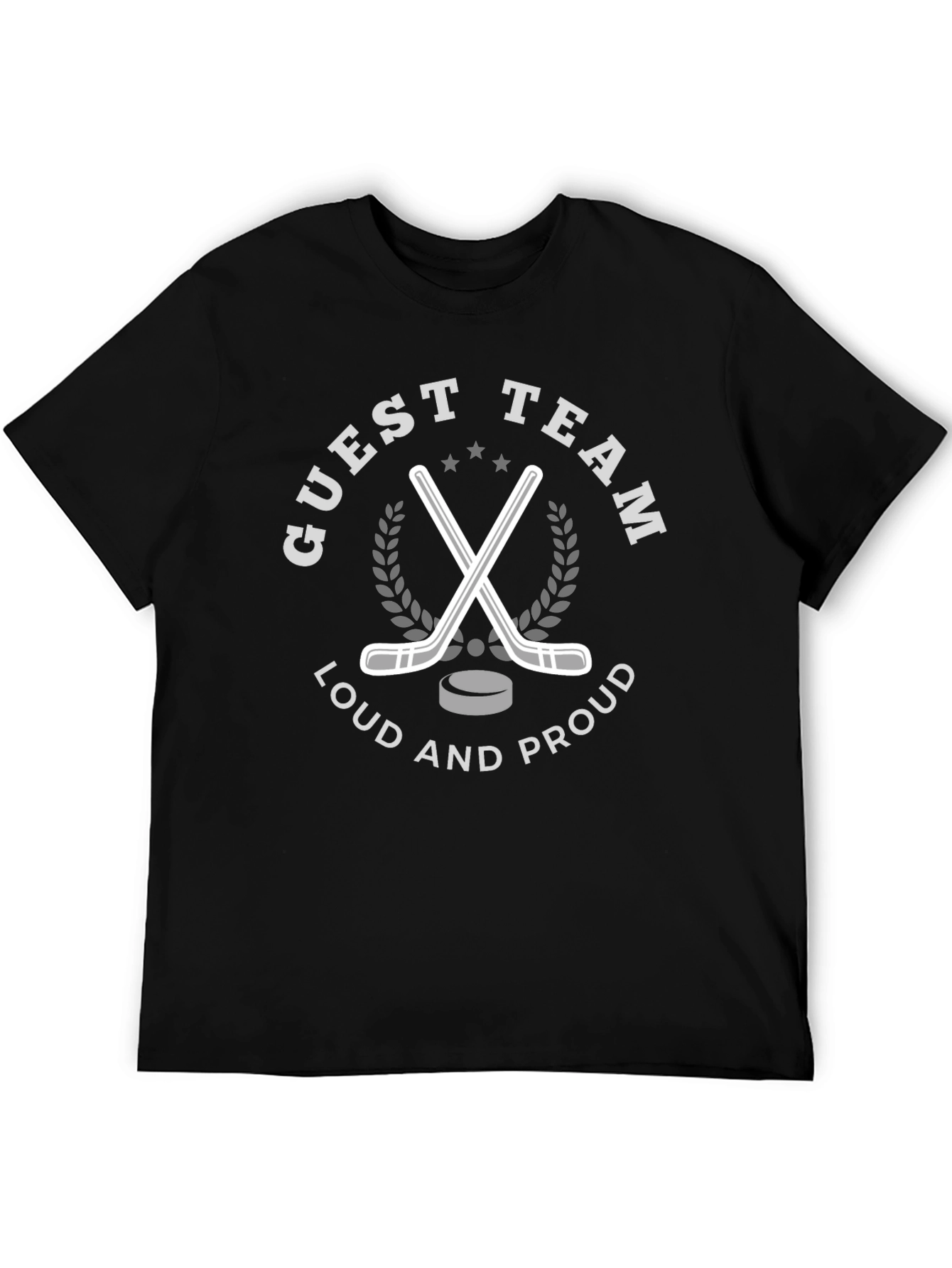 Camiseta Negra Guest Team: Pasión por el Hockey