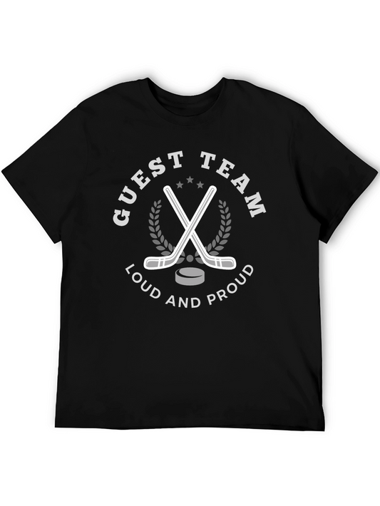 Camiseta Negra Guest Team: Pasión por el Hockey