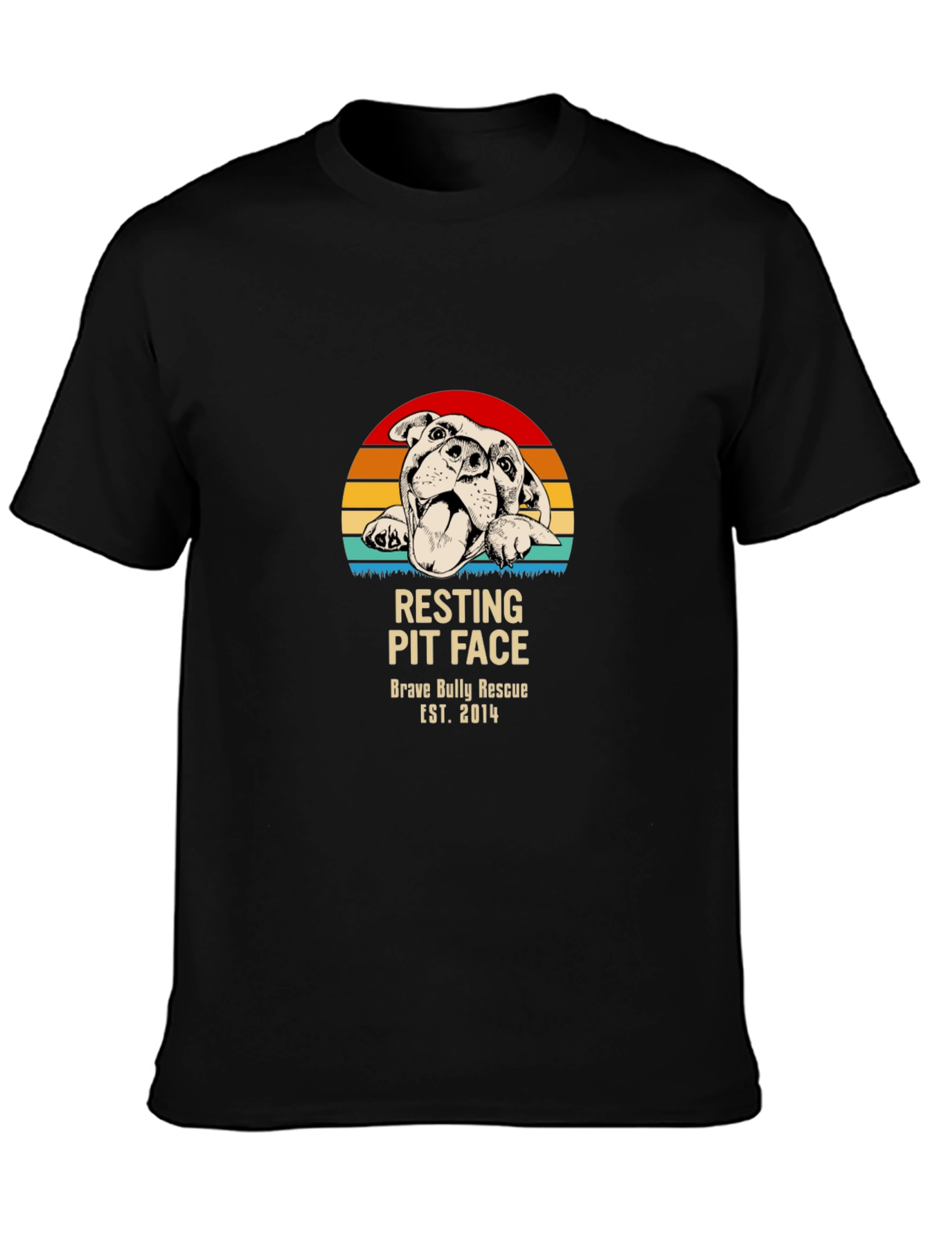 Camiseta Resting Pit Face Brave Bully Rescue