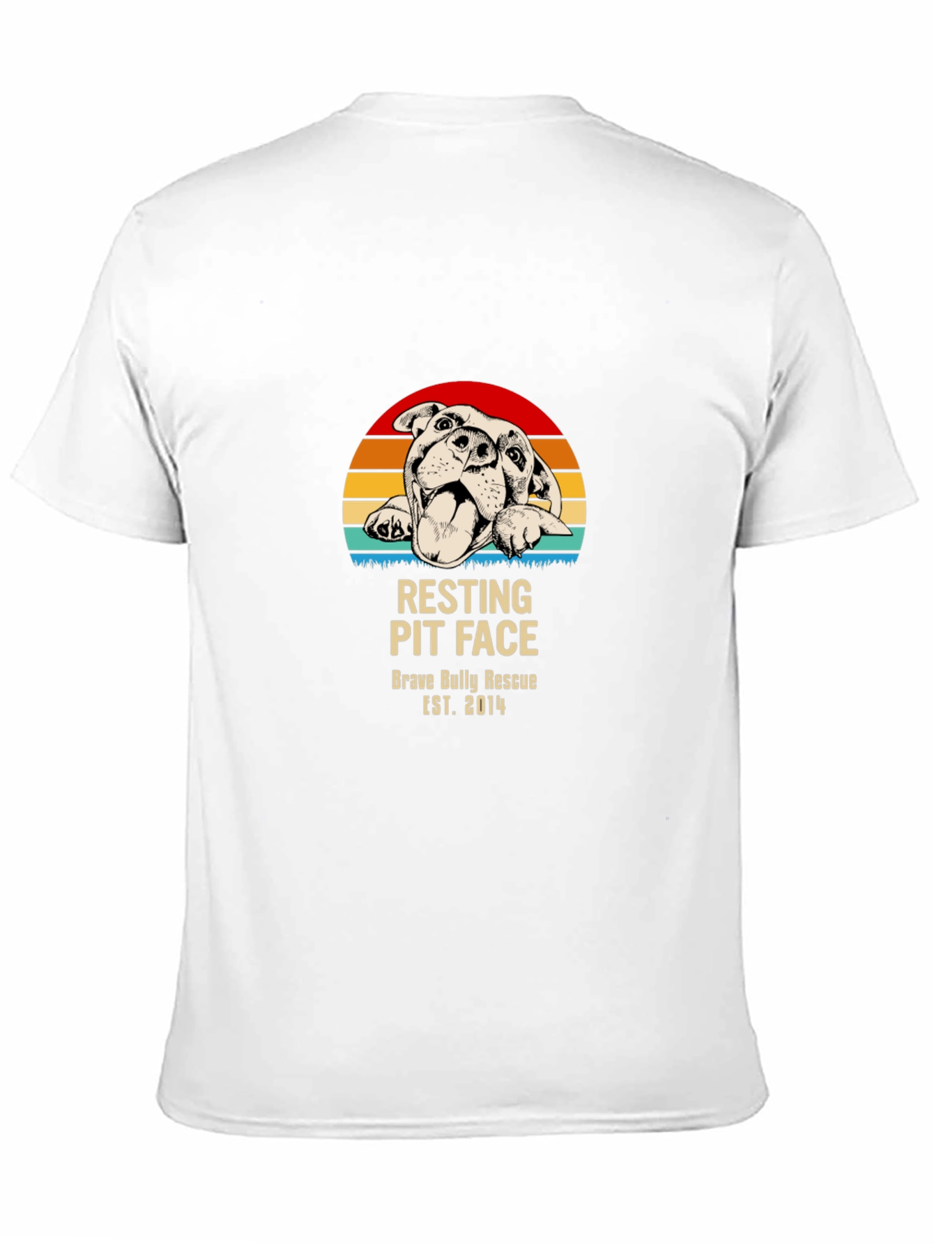 Camiseta Resting Pit Face Brave Bully Rescue
