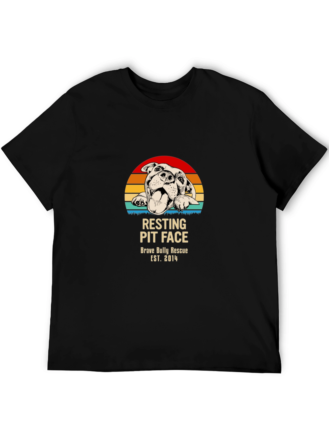 Camiseta Resting Pit Face Brave Bully Rescue