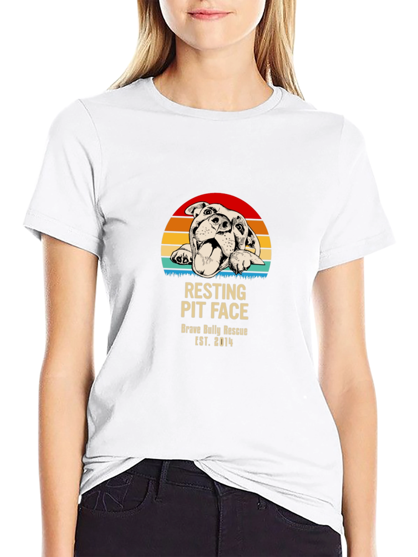 Camiseta Resting Pit Face Brave Bully Rescue