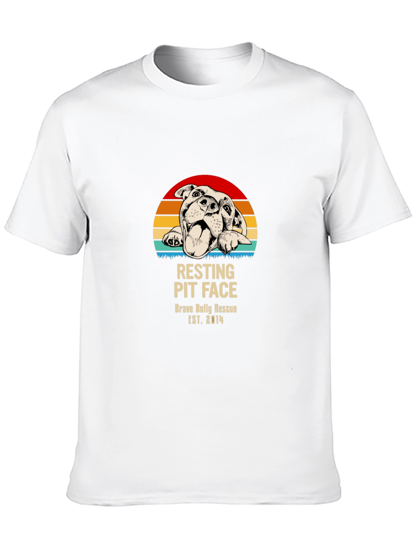 Camiseta Resting Pit Face Brave Bully Rescue
