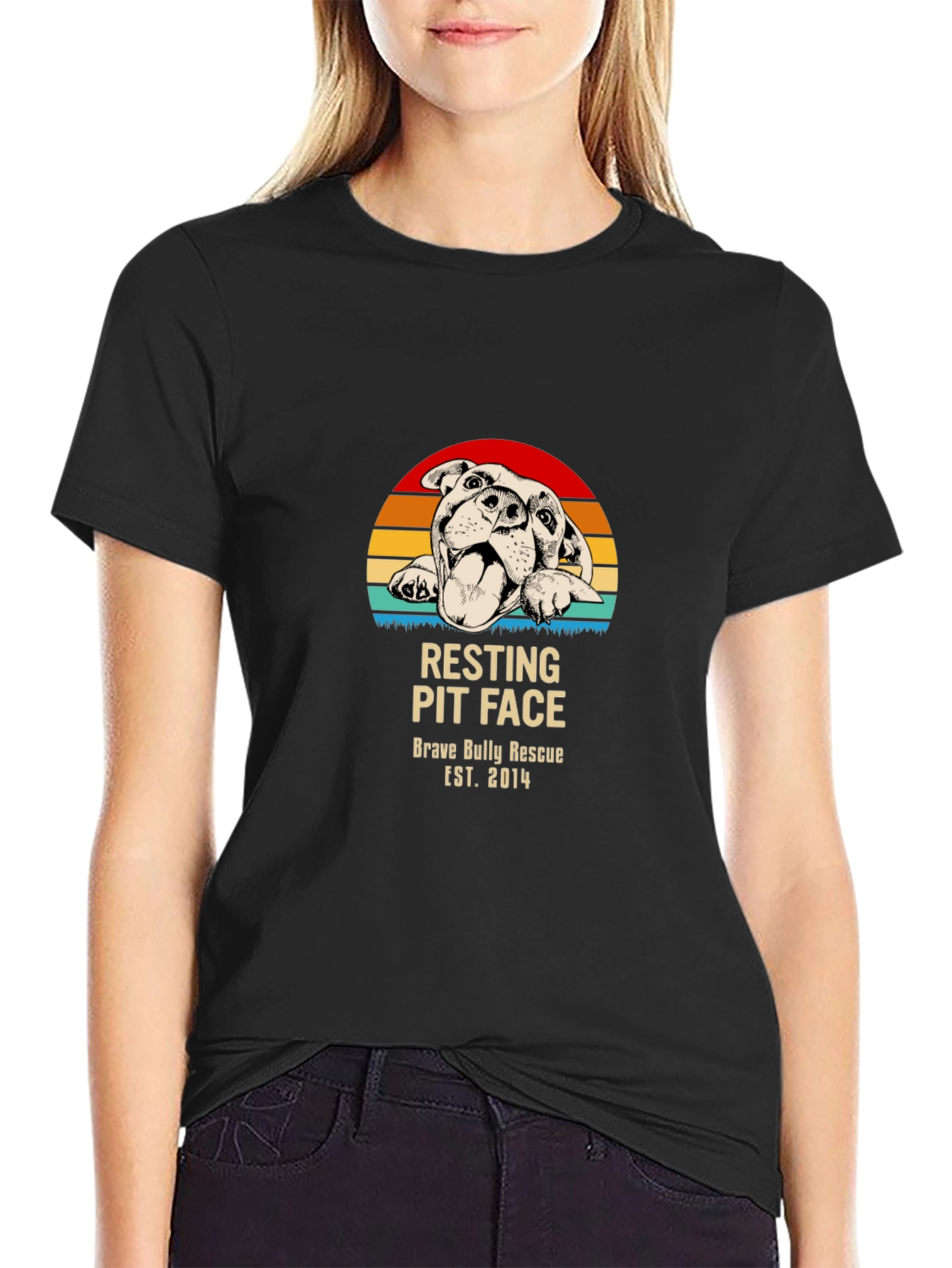 Camiseta Resting Pit Face Brave Bully Rescue
