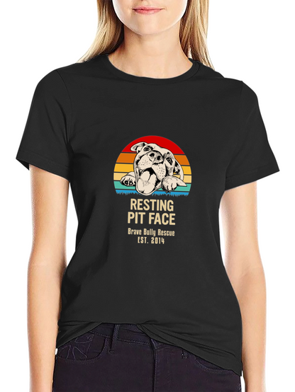 Camiseta Resting Pit Face Brave Bully Rescue