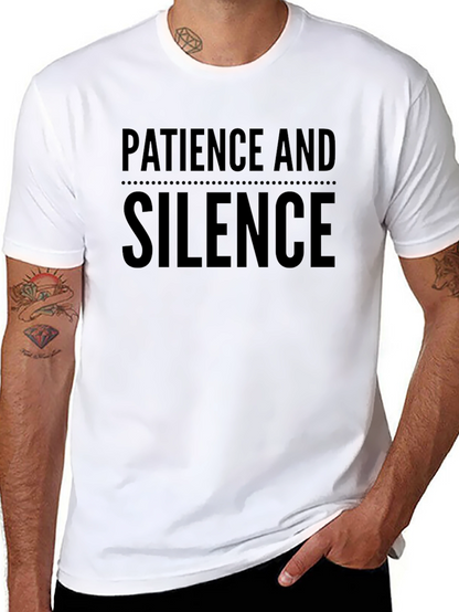 Camiseta Negra: Paciencia y Silencio