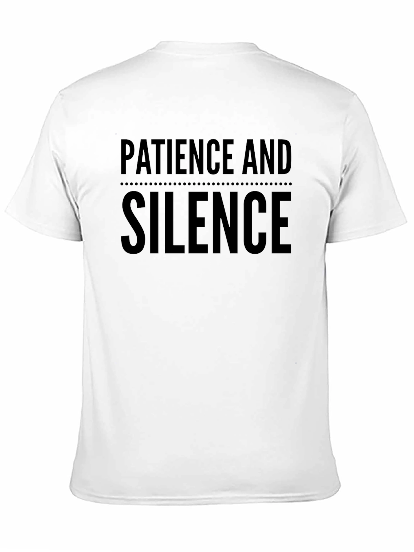 Camiseta Negra: Paciencia y Silencio