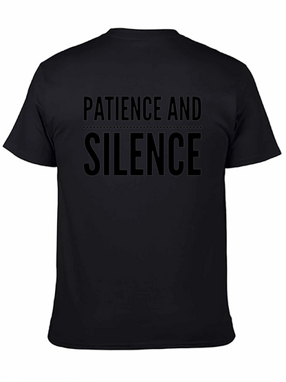 Camiseta Negra: Paciencia y Silencio