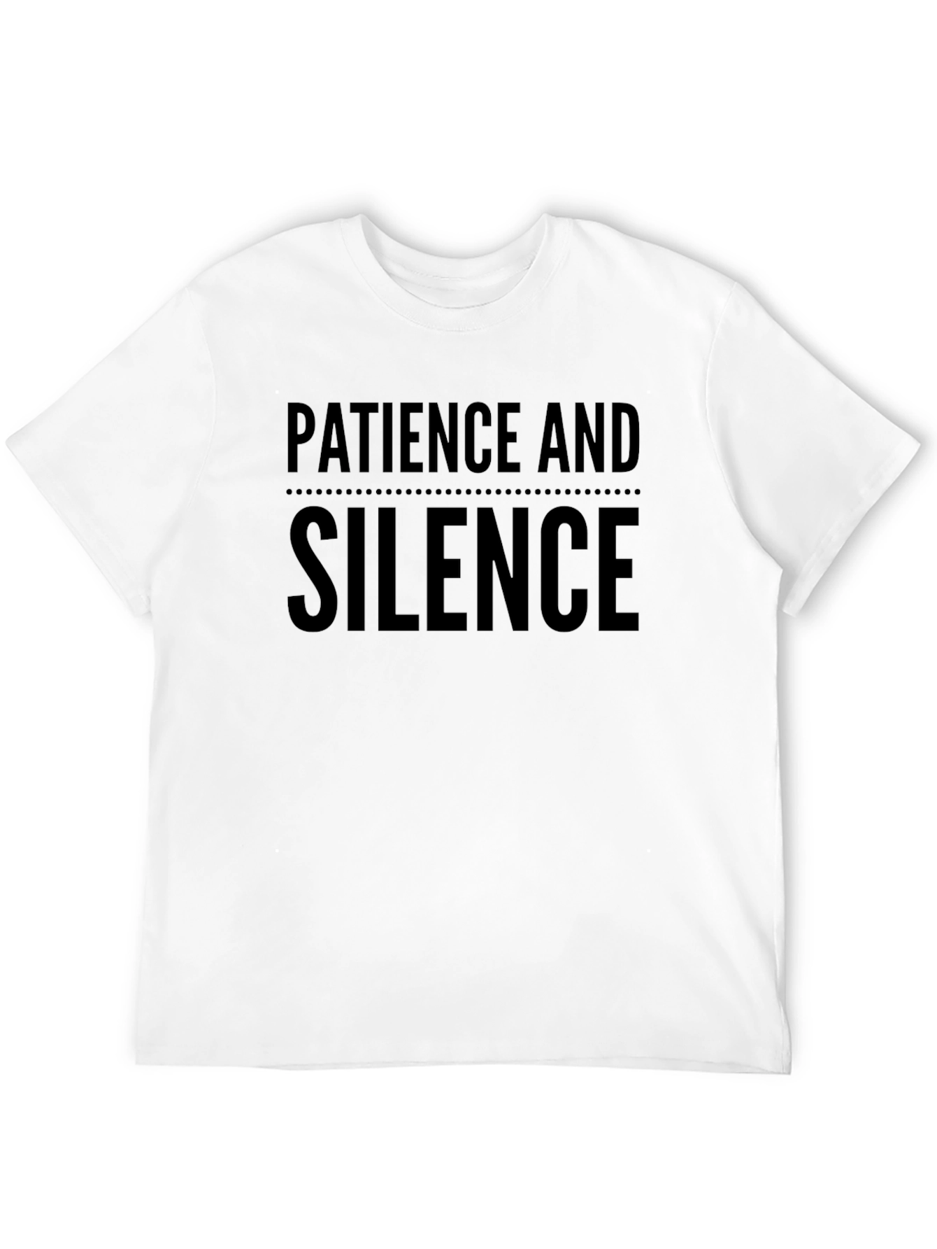 Camiseta Negra: Paciencia y Silencio
