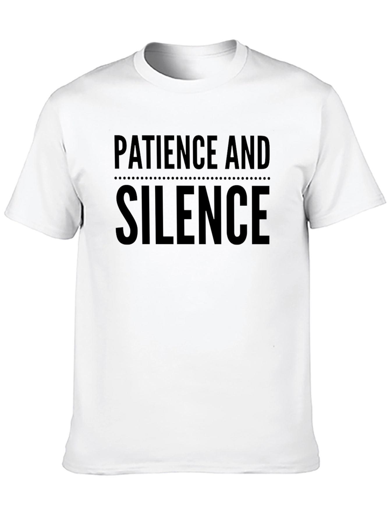 Camiseta Negra: Paciencia y Silencio