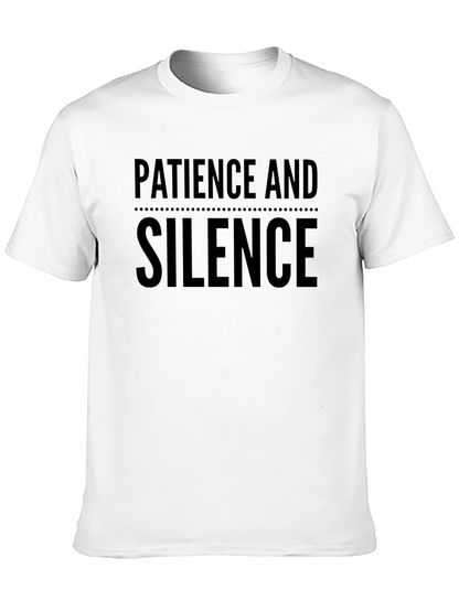 Camiseta Negra: Paciencia y Silencio