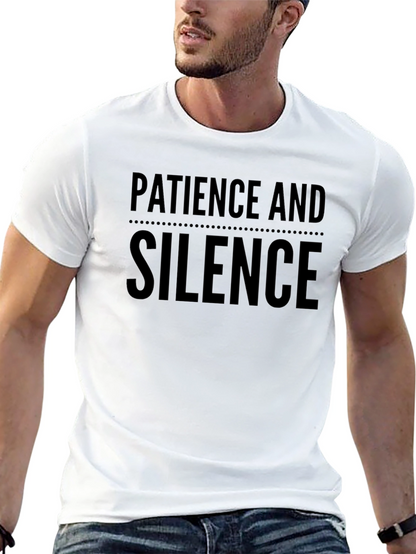Camiseta Negra: Paciencia y Silencio