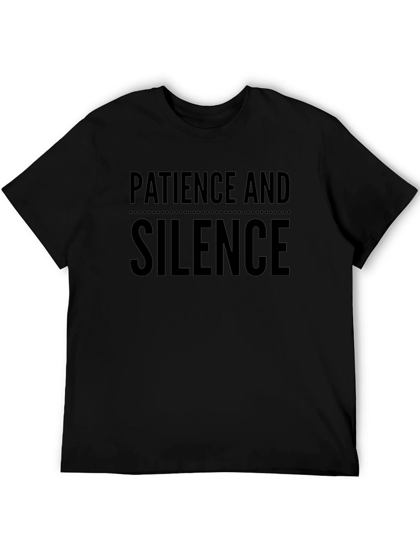 Camiseta Negra: Paciencia y Silencio