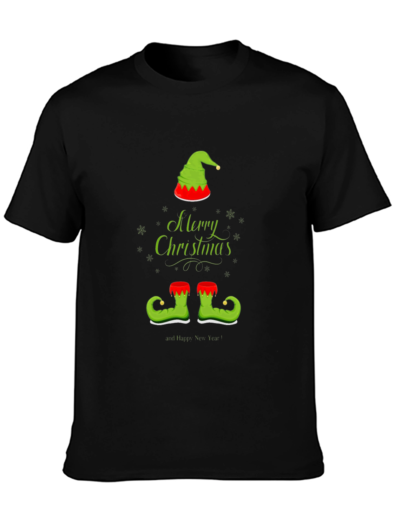 Camiseta Navideña con Diseño de Elfo Festivo