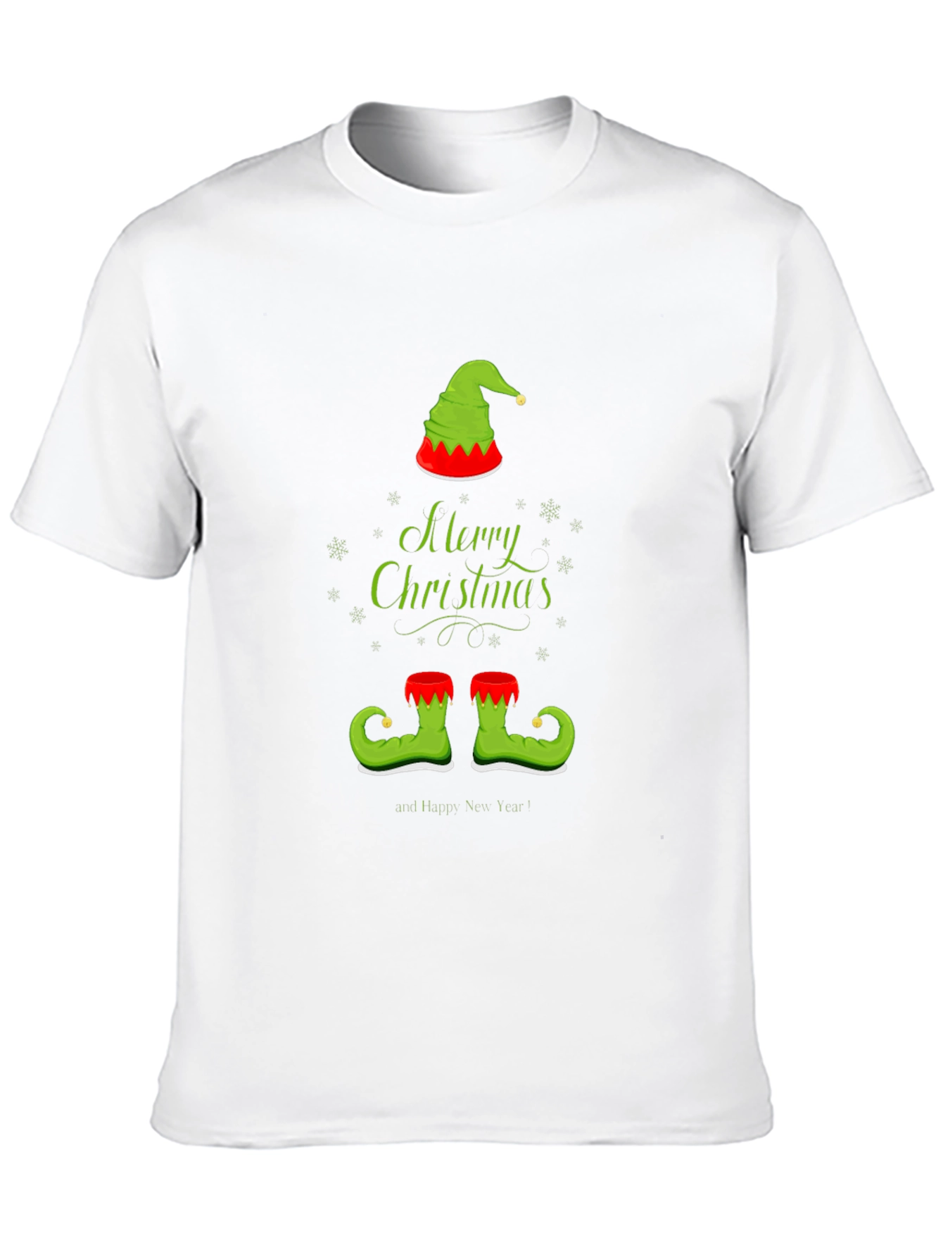 Camiseta Navideña con Diseño de Elfo Festivo