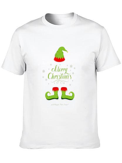 Camiseta Navideña con Diseño de Elfo Festivo
