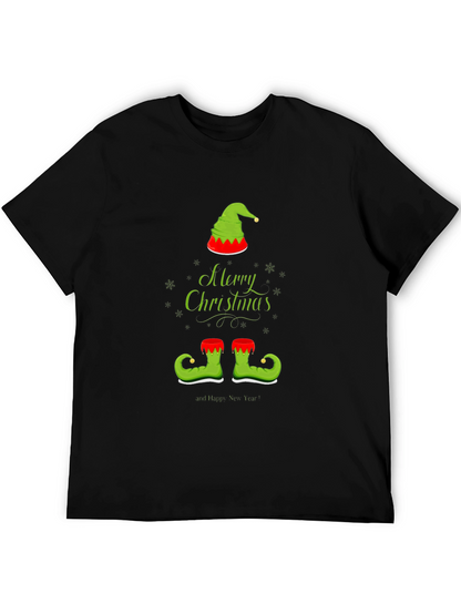 Camiseta Navideña con Diseño de Elfo Festivo