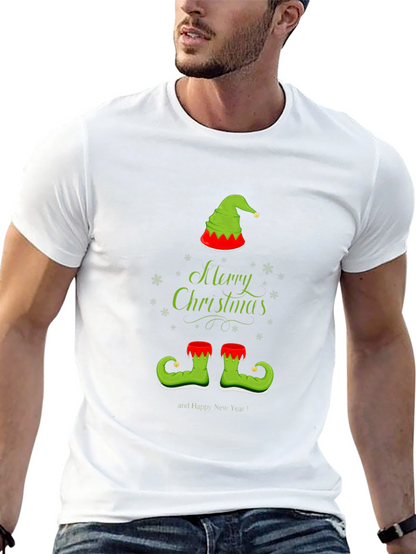Camiseta Navideña con Diseño de Elfo Festivo