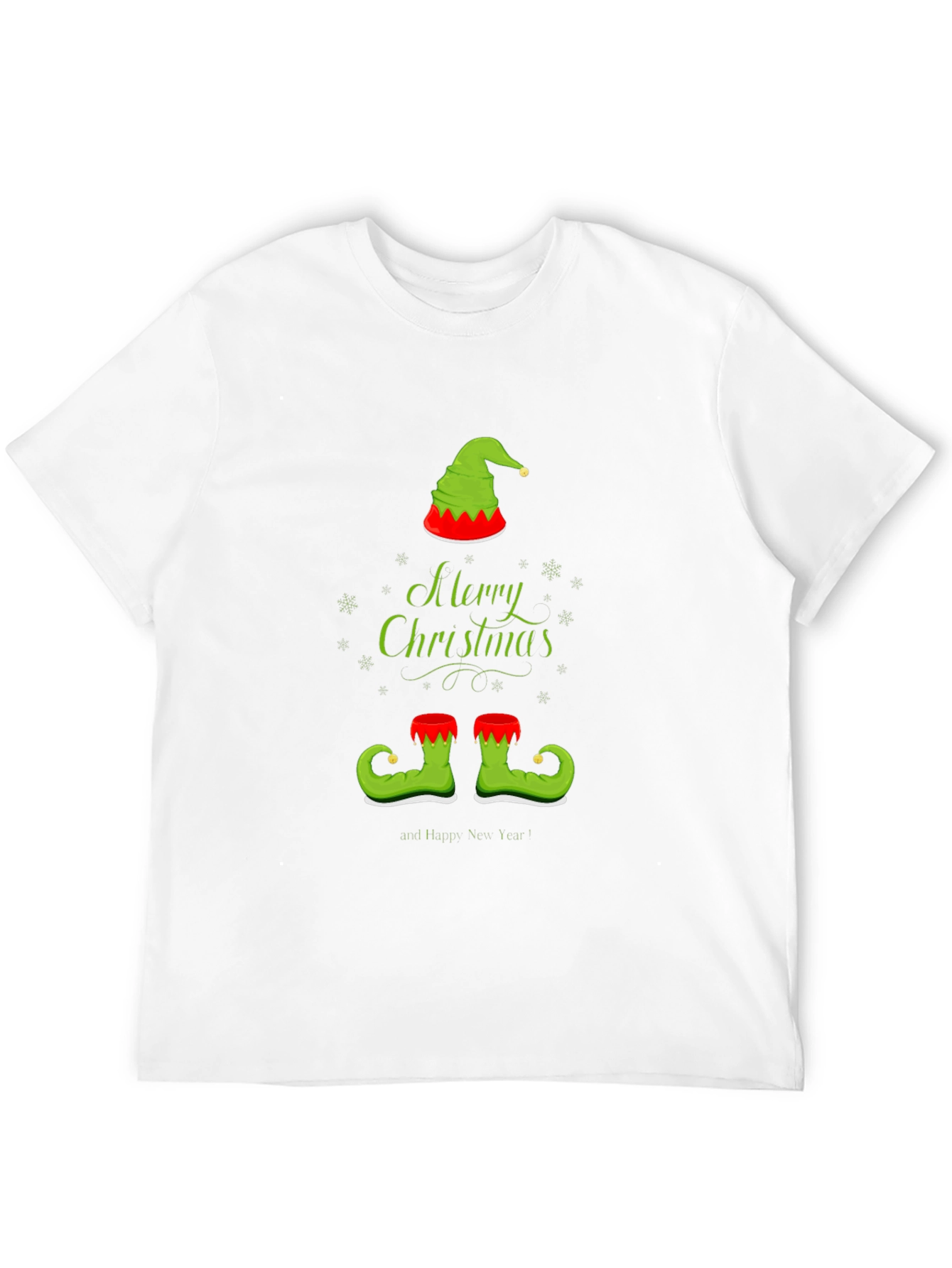 Camiseta Navideña con Diseño de Elfo Festivo