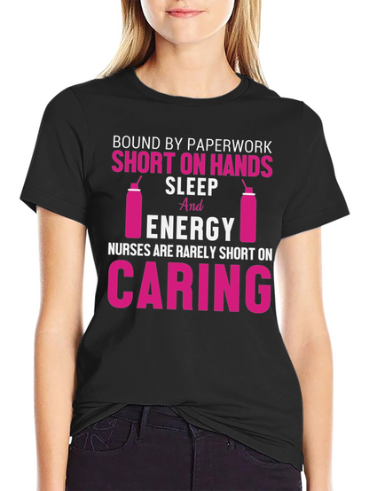 Camiseta Enfermeras Negra - Diseño Divertido