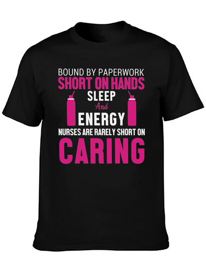 Camiseta Enfermeras Negra - Diseño Divertido