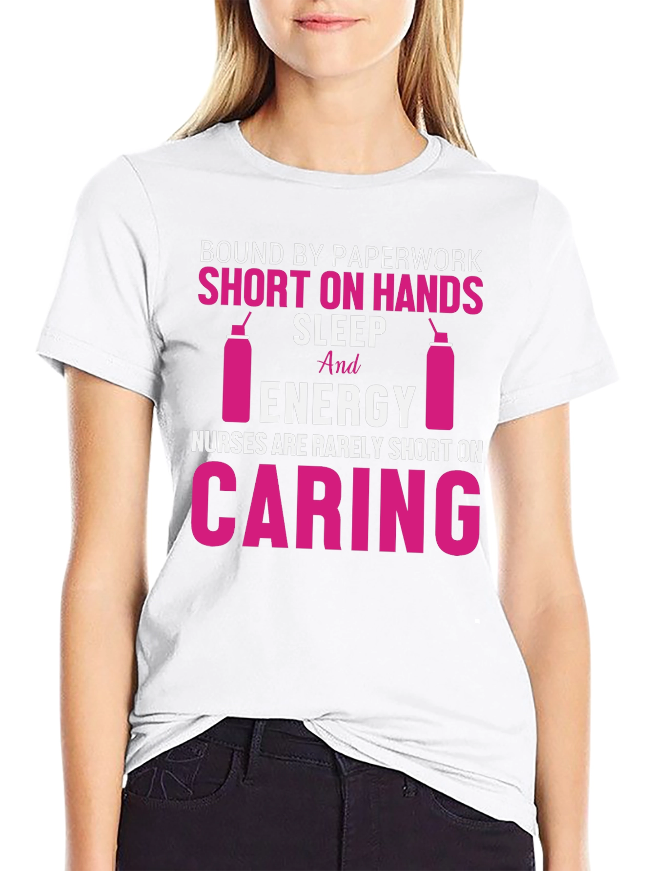 Camiseta Enfermeras Negra - Diseño Divertido